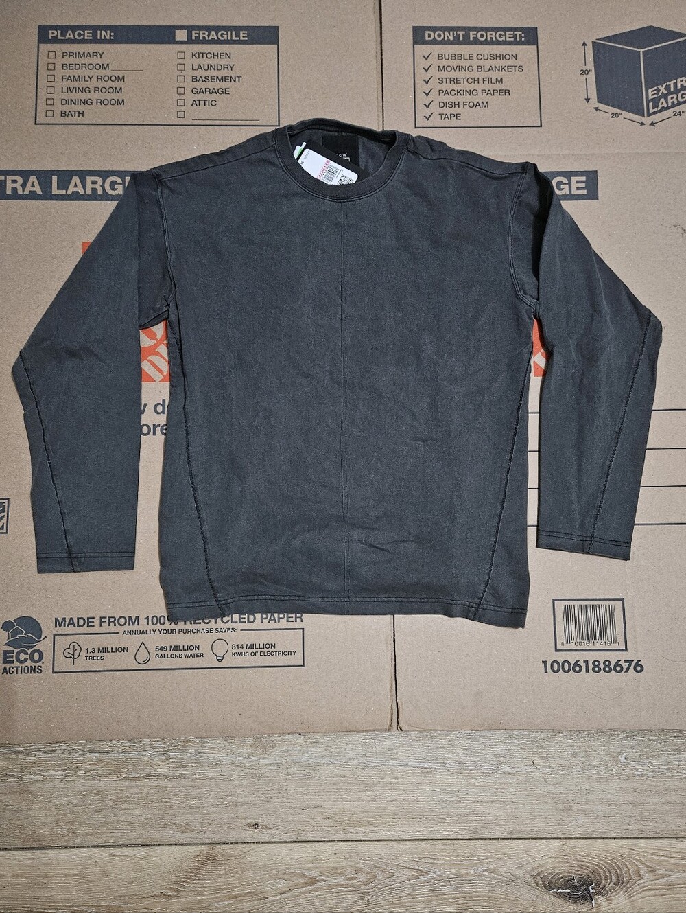 Converse A Cold Wall Long Sleeve Tee Black Beauty